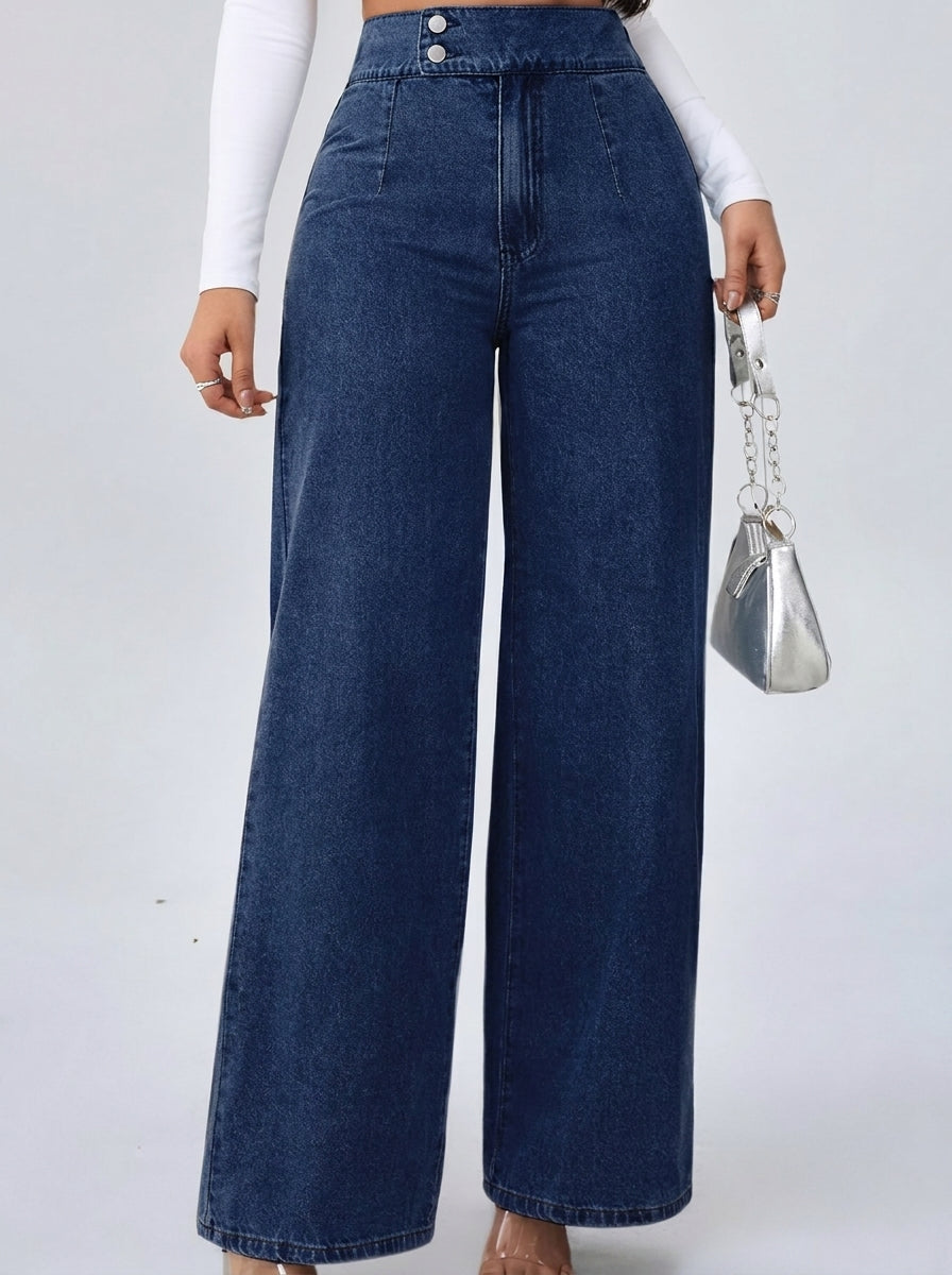 Zayna™ | Jean taille haute évasé