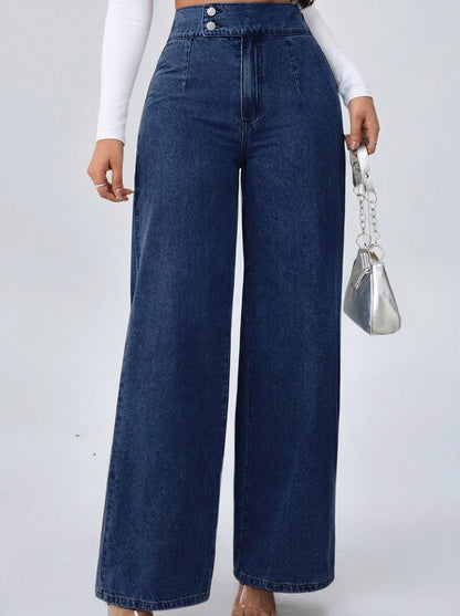 Zayna™ | Jean taille haute évasé