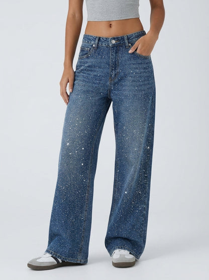 Amoria™ | Jeans ornés de bijoux fantaisie