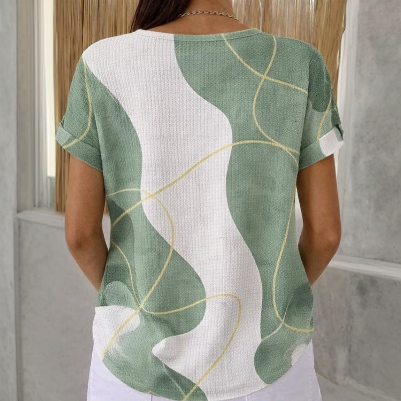 Anaïs™ | Blouse décontractée à blocs de couleur