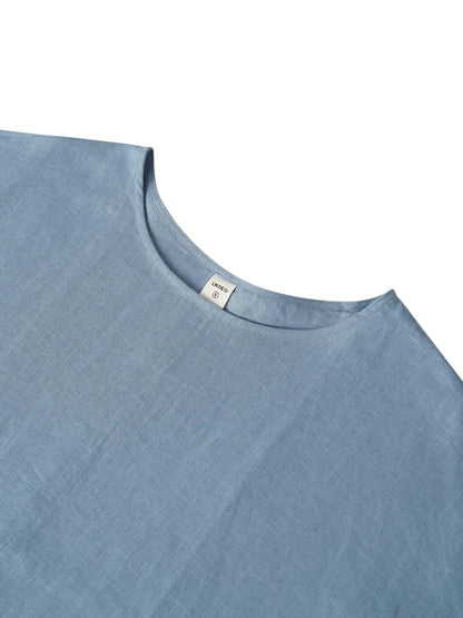 Émilie™ | Robe longue en lin coupe kimono
