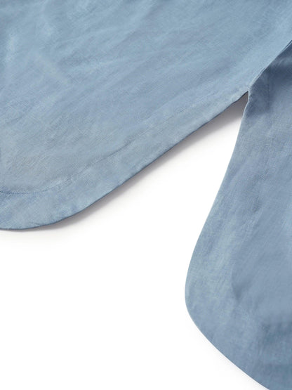 Émilie™ | Robe longue en lin coupe kimono