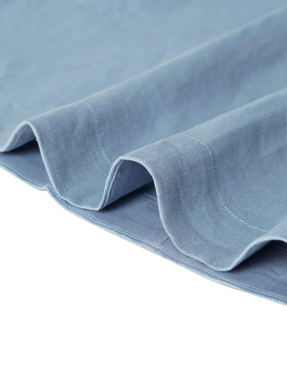 Émilie™ | Robe longue en lin coupe kimono