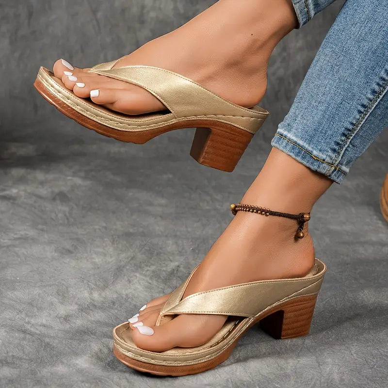 NASSIMA™ | SANDALES À TALON BLOC