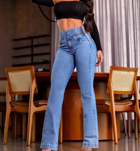 Chaïma™ | Jeans taille haute extensibles