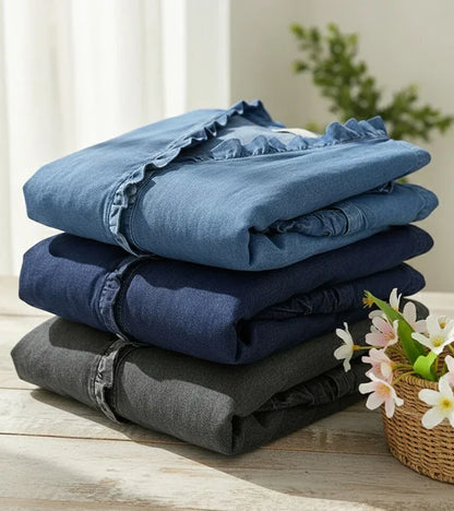 Maud™ | Blouse fluide col V volanté