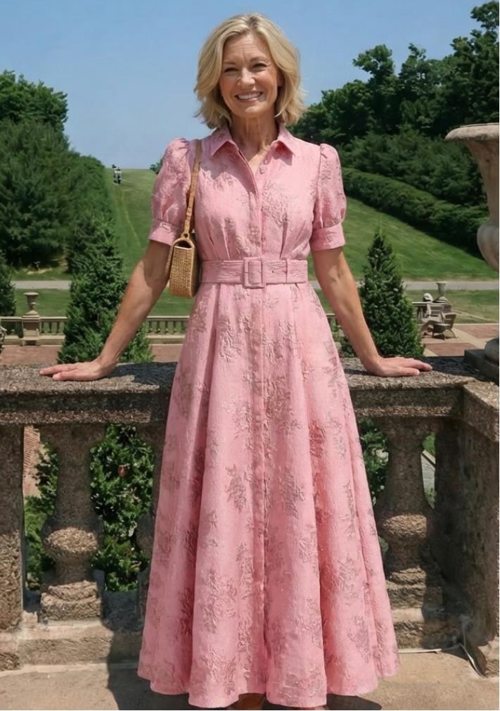 Livia™ | Robe maxi ceinturée fleurie