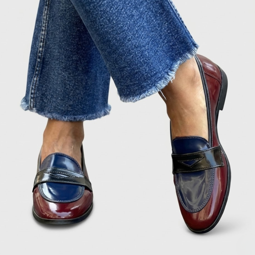 CLAUDIA™ | Mocassins à Contraste