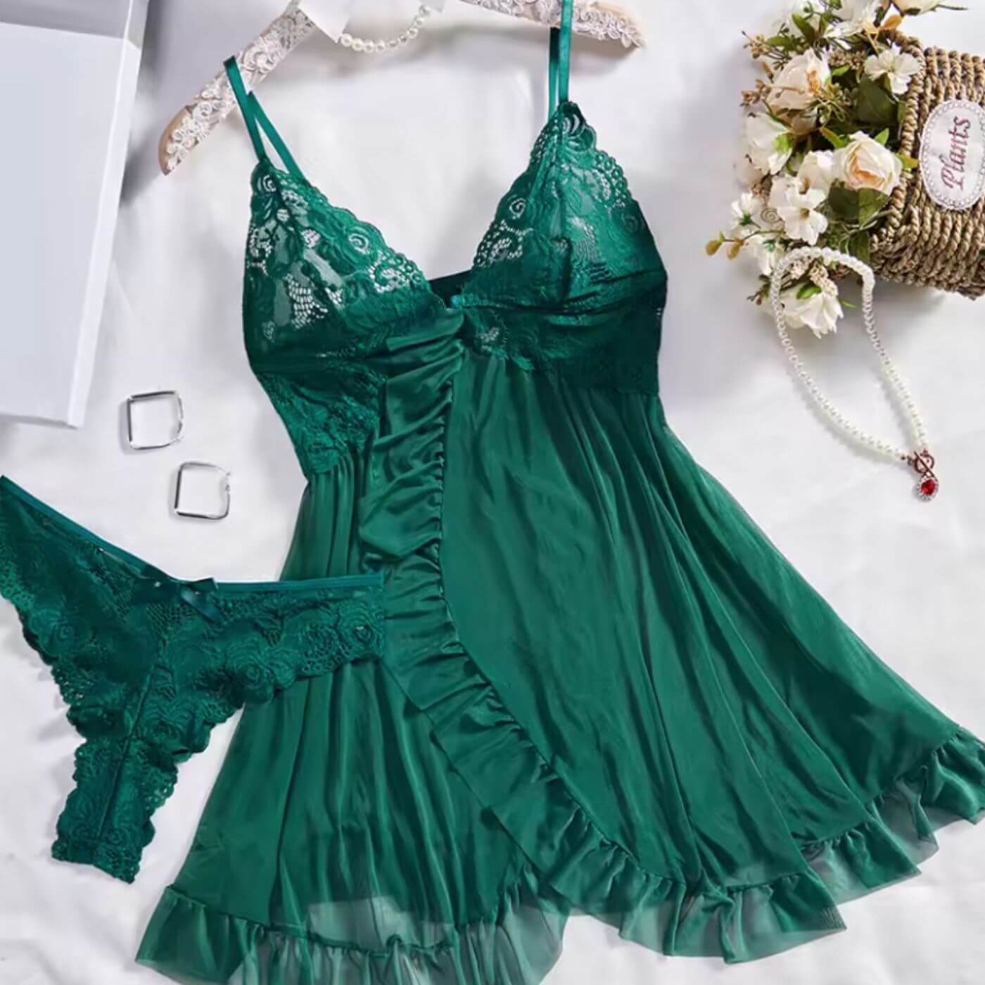 Emilia™ | Ensemble de lingerie en dentelle