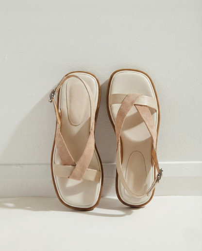 MANAL™ | SANDALES PLATEFORME À BRIDES CROISÉES