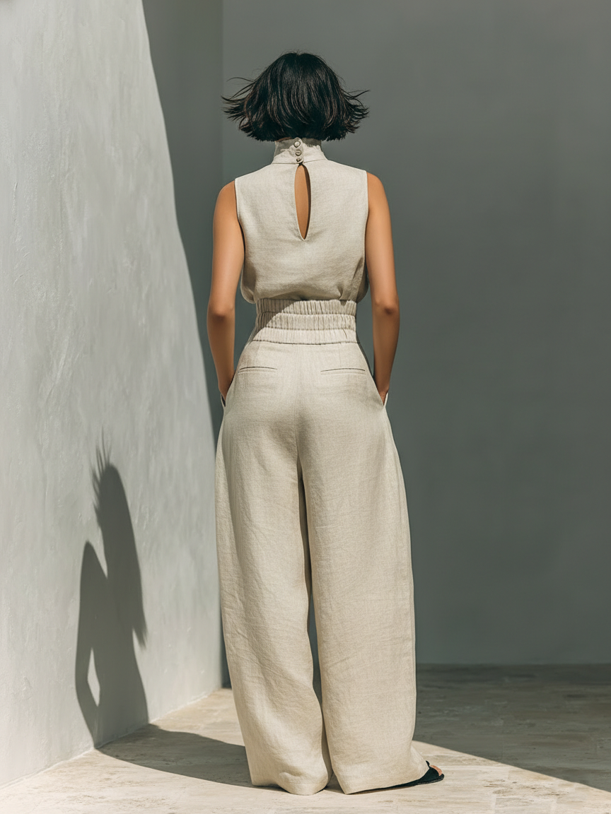 Maria™ | Ensemble de lin minimaliste