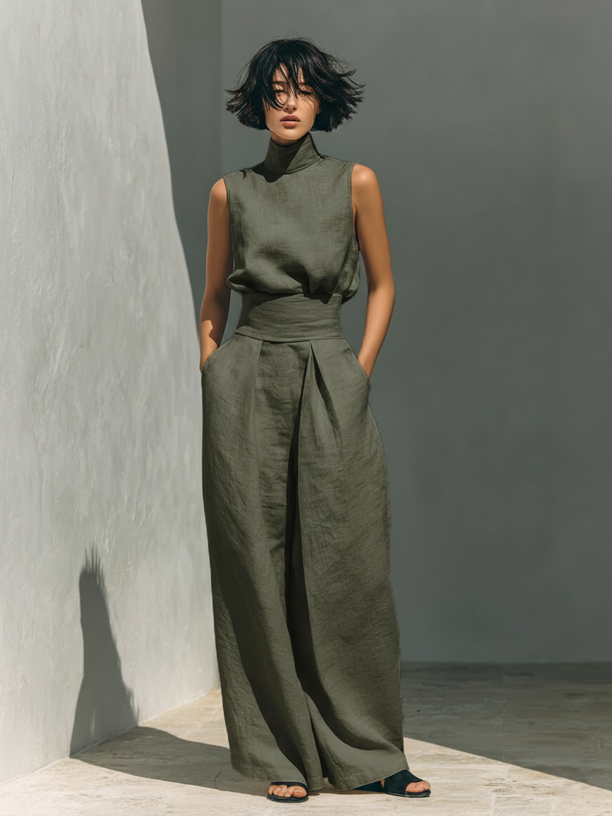 Maria™ | Ensemble de lin minimaliste