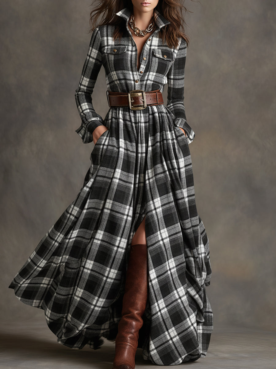 Cheryl™ | Elegantes und klassisches Hemdblusenkleid