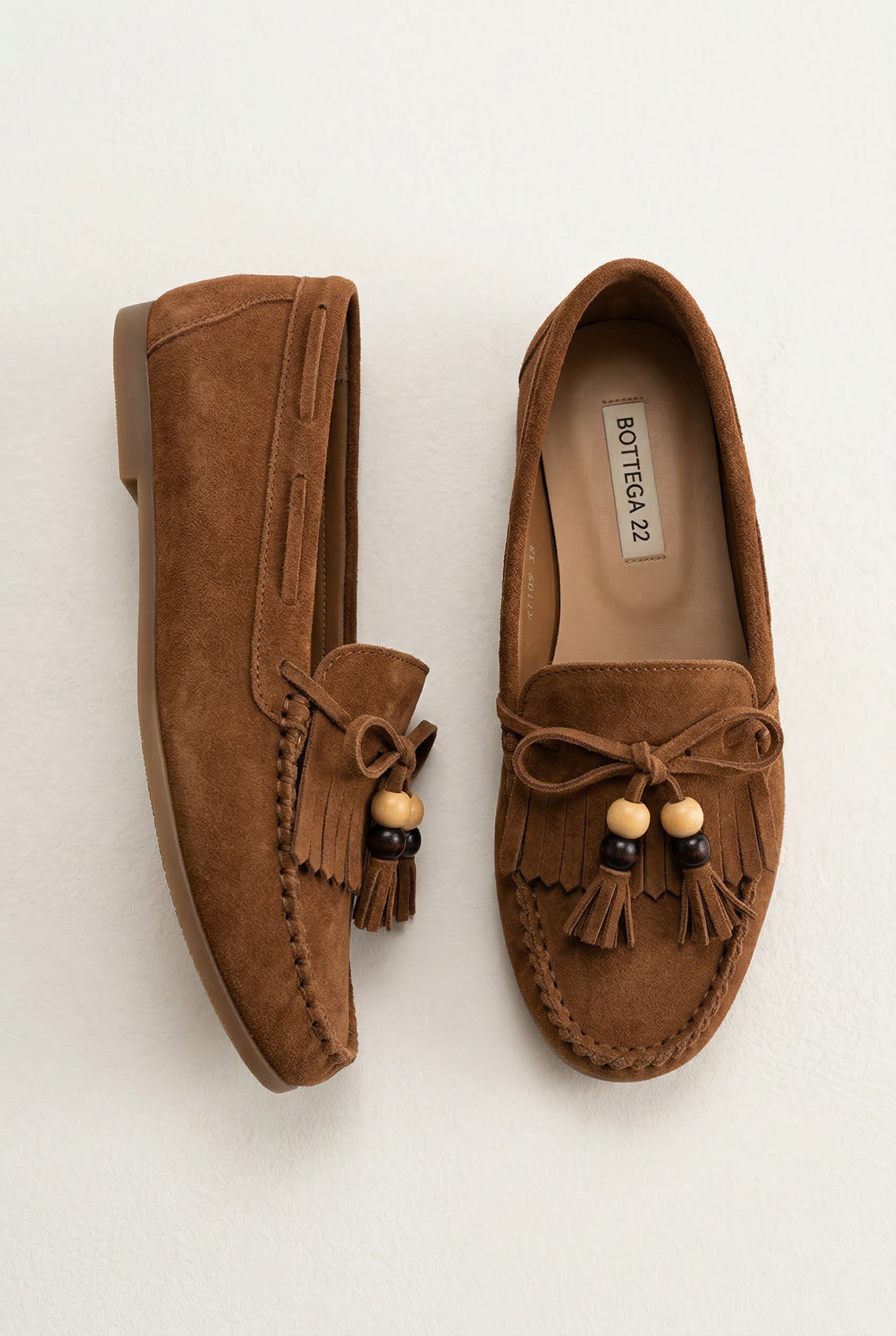 Ulrika™ | Mocassins en éco-suédine à franges