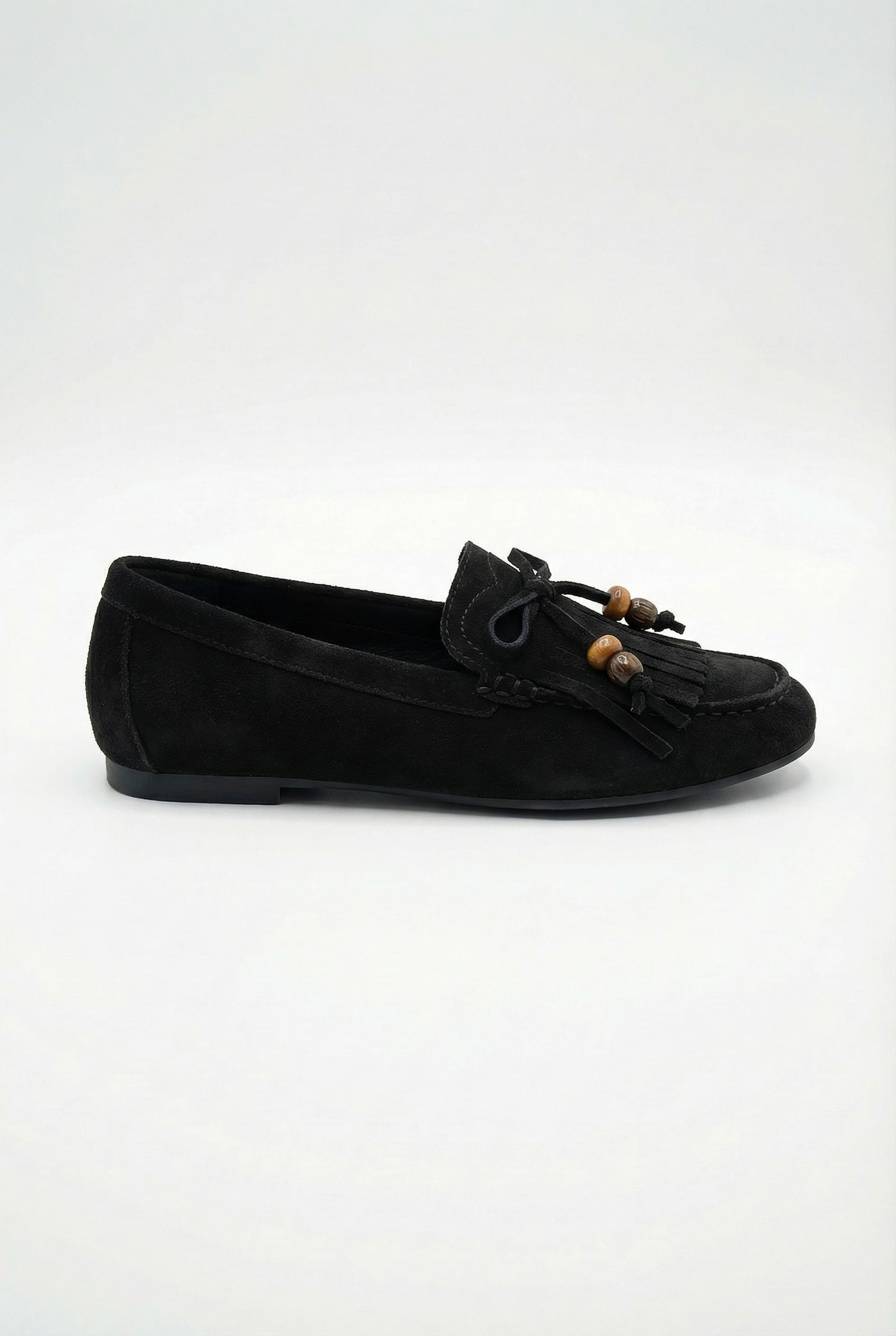 Ulrika™ | Mocassins en éco-suédine à franges
