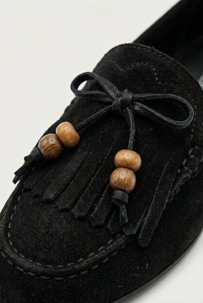 PERLINO™ | MOCASSINS À FRANGES EN ÉCO-DAIM