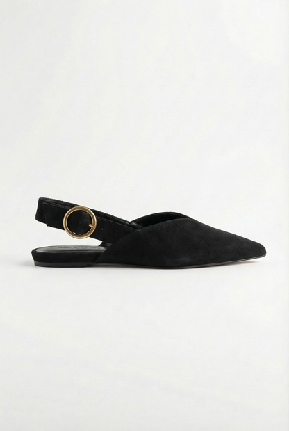 Annelore™ | Ballerine slingback bout pointu avec boucle