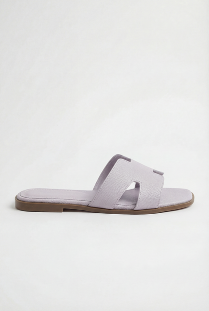 GÉOMÉA™ | SANDALES PLATES EN SIMILICUIR