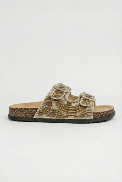 MERANO™ | SANDALES À TALON BAS STRASS