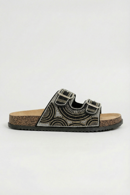 MERANO™ | SANDALES À TALON BAS STRASS