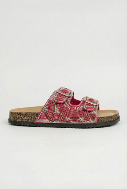 MERANO™ | SANDALES À TALON BAS STRASS