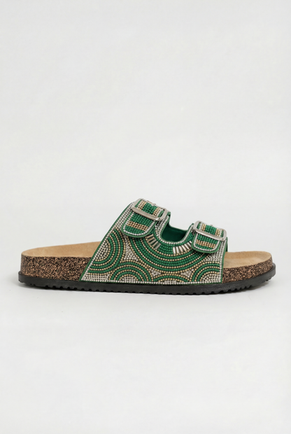 MERANO™ | SANDALES À TALON BAS STRASS