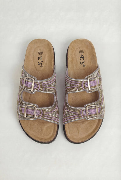 MERANO™ | SANDALES À TALON BAS STRASS