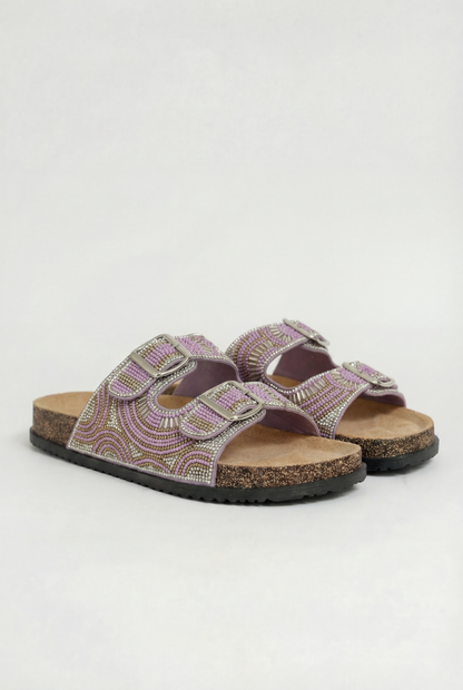 MERANO™ | SANDALES À TALON BAS STRASS