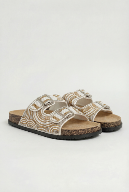 MERANO™ | SANDALES À TALON BAS STRASS