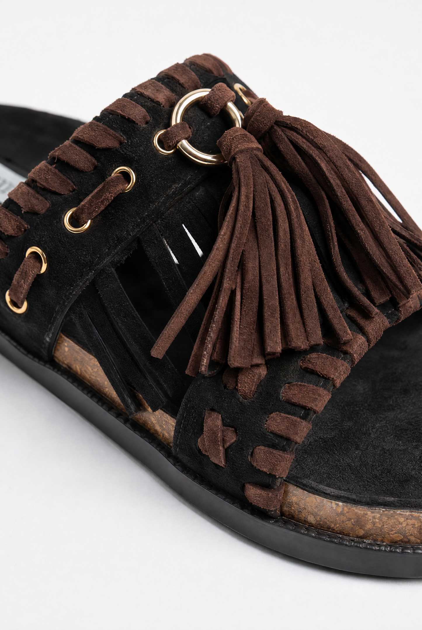 FRANGIA™ | MULE À FRANGES ET TORSADES