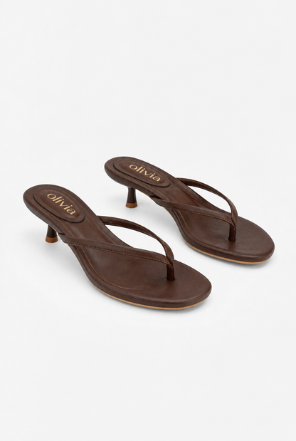 ZAKIA™ | MULE TONGS À TALON 4 CM