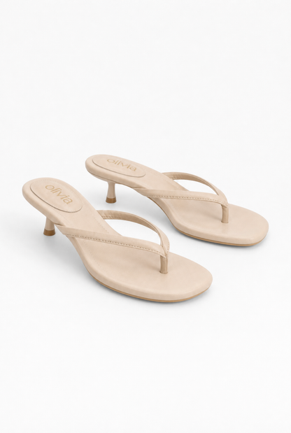 ZAKIA™ | MULE TONGS À TALON 4 CM