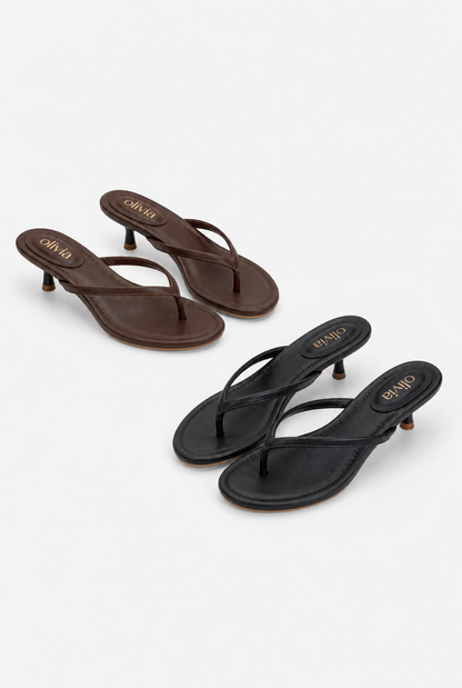 ZAKIA™ | MULE TONGS À TALON 4 CM