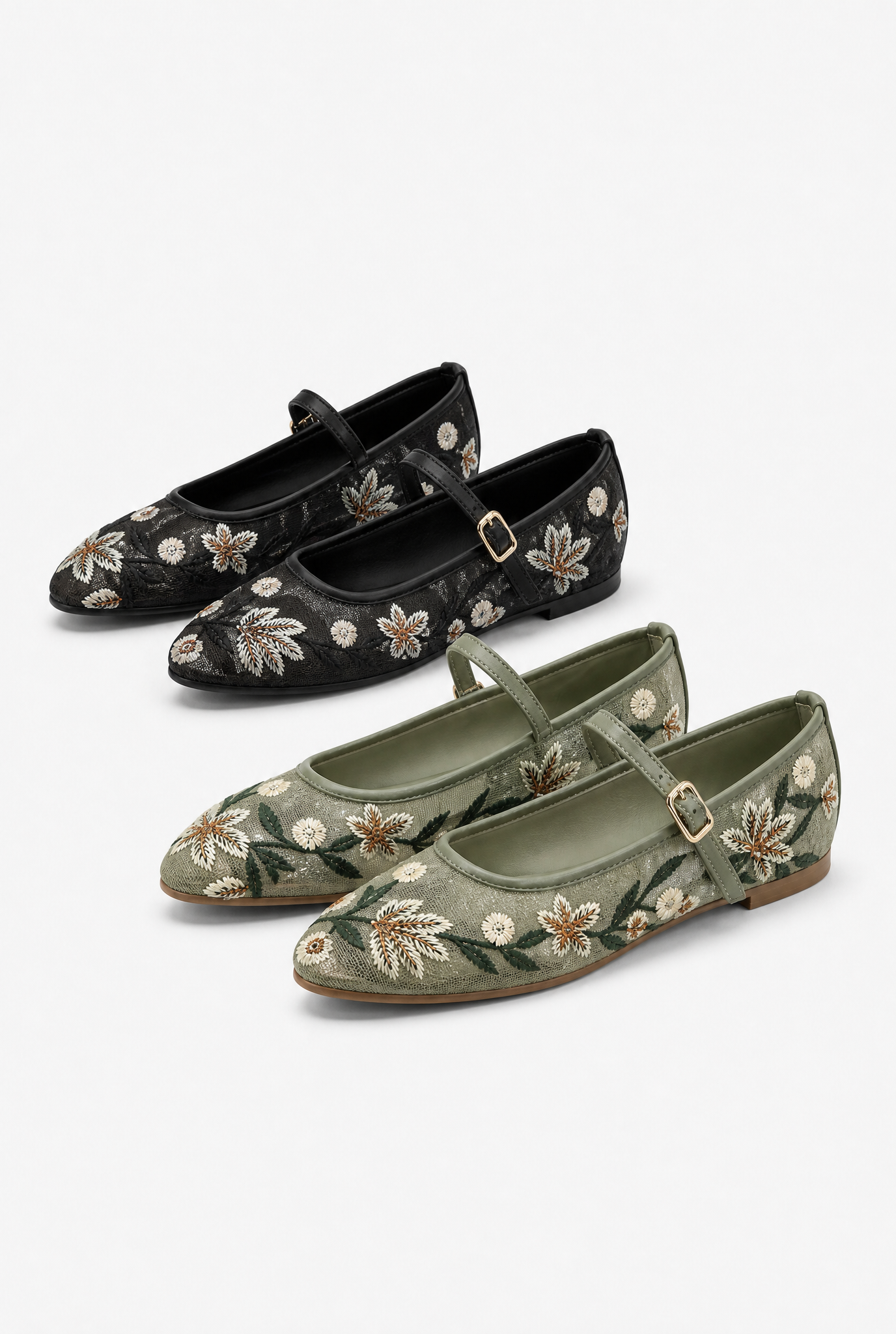LACÉLIA™ | BALLERINE EN DENTELLE BRODÉE