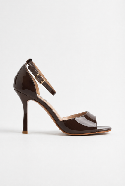 NUDÉA™ | SANDALE EN VERNI À TALON 8 CM