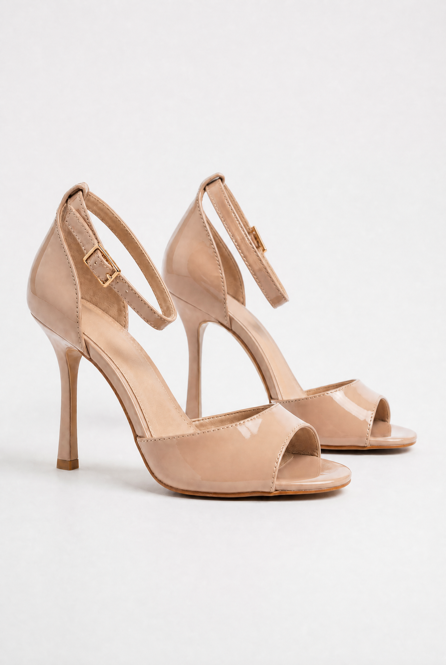 NUDÉA™ | SANDALE EN VERNI À TALON 8 CM