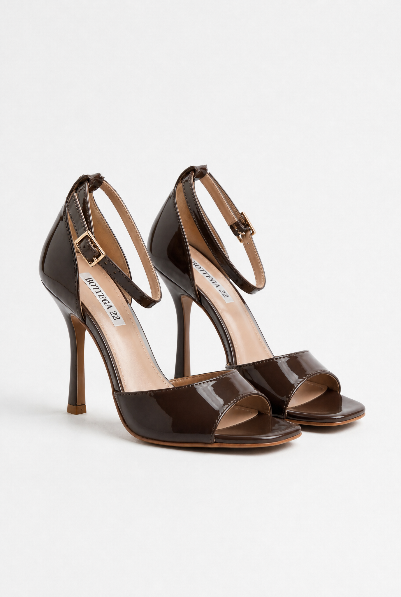 NUDÉA™ | SANDALE EN VERNI À TALON 8 CM
