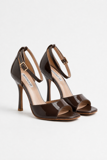 NUDÉA™ | SANDALE EN VERNI À TALON 8 CM