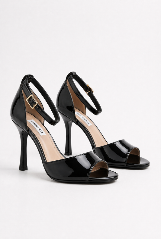 NUDÉA™ | SANDALE EN VERNI À TALON 8 CM