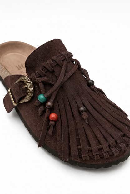 ZOUBIDA™ | SABOT WESTERN À FRANGES