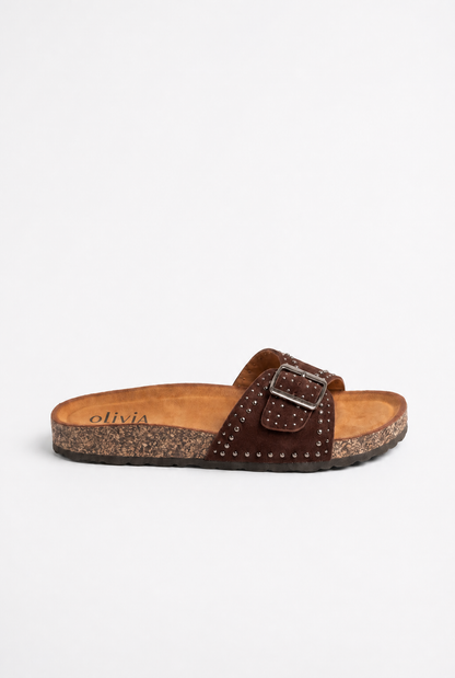 CLOUTA™ | MULE À BOUCLE CLOUTÉE