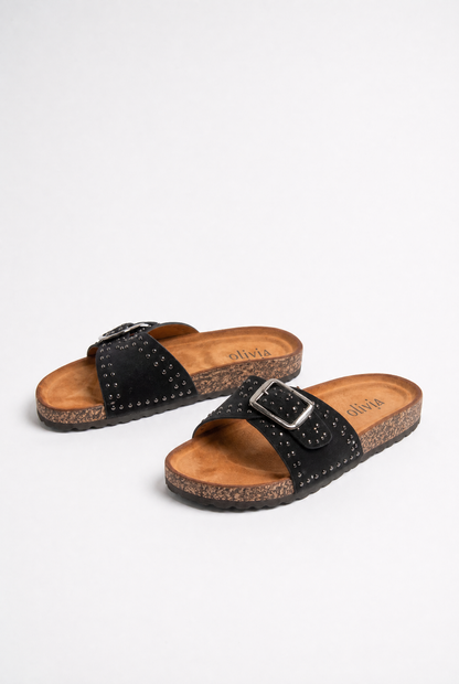 CLOUTA™ | MULE À BOUCLE CLOUTÉE