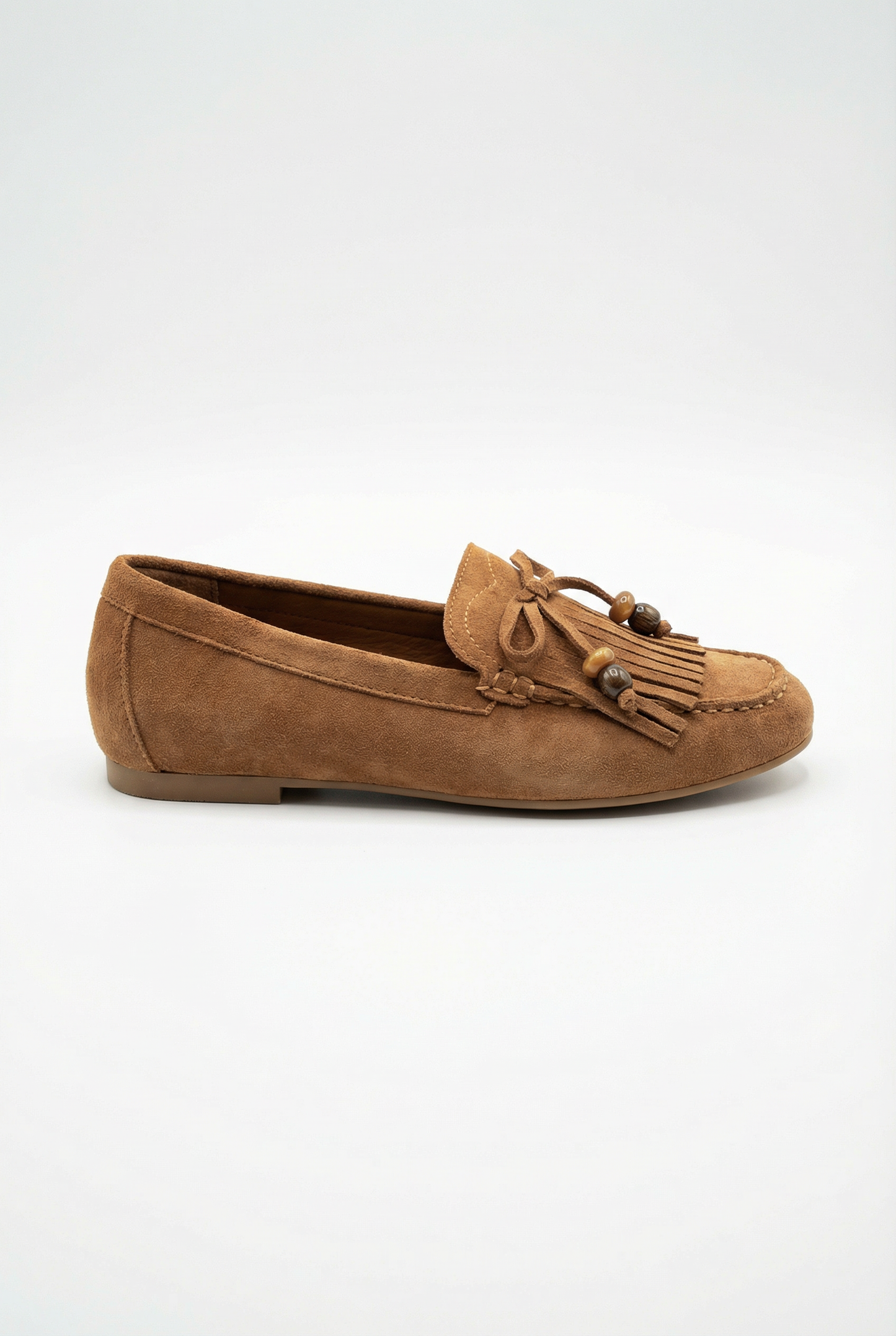 Ulrika™ | Mocassins en éco-suédine à franges
