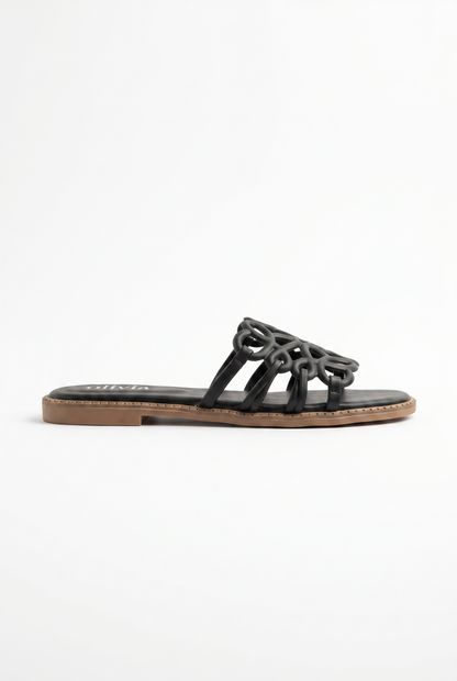 ANELIA™ | MULE TRESSÉE À ANNEAUX