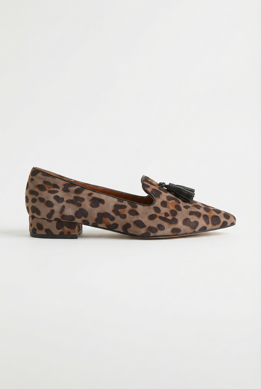 SAFARI™ | MOCASSINS ANIMALIERS À POMPONS