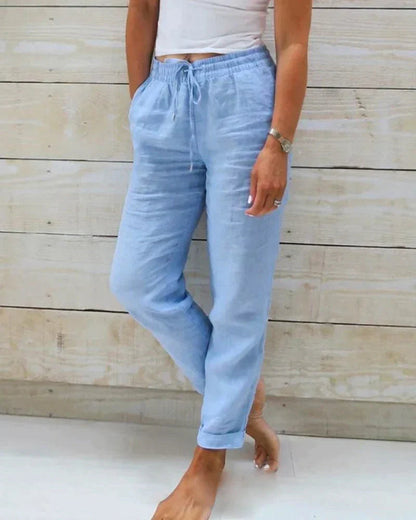 AMBRINE™ | Pantalon Lin