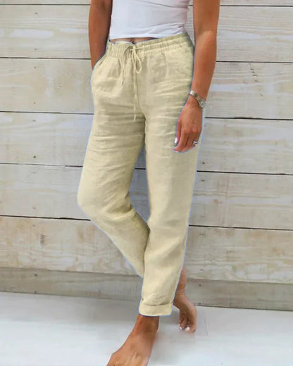 AMBRINE™ | Pantalon Lin