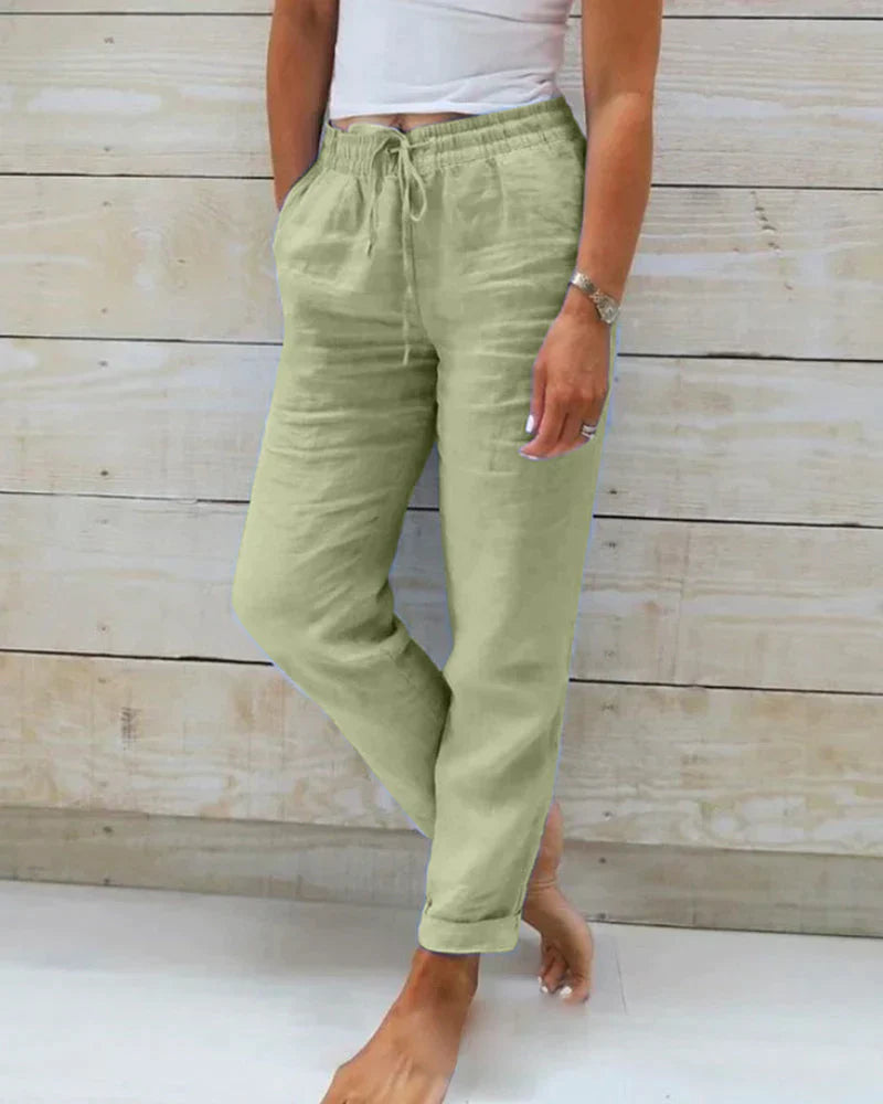 AMBRINE™ | Pantalon Lin