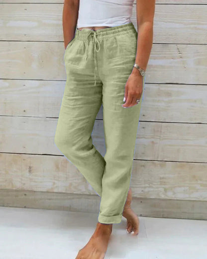 AMBRINE™ | Pantalon Lin