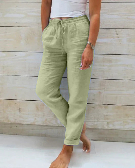 AMBRINE™ | Pantalon Lin